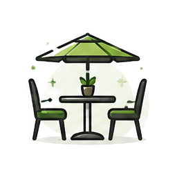 Gestalteter Gartenbereich für Gartenanlagen